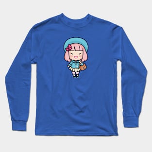 Cute Japanese Hipster Girl Long Sleeve T-Shirt